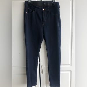 Curve Appeal Jeans Tummy Tucking Technology size 12 Deep Dark Blue Jeans